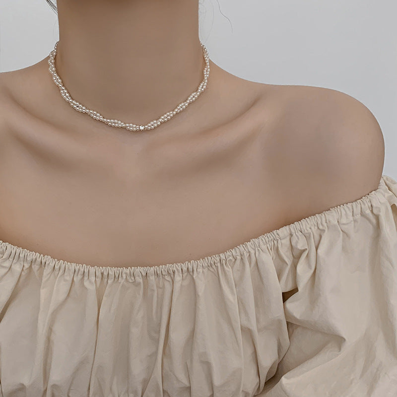 Double Pearl Choker PRCL904765 