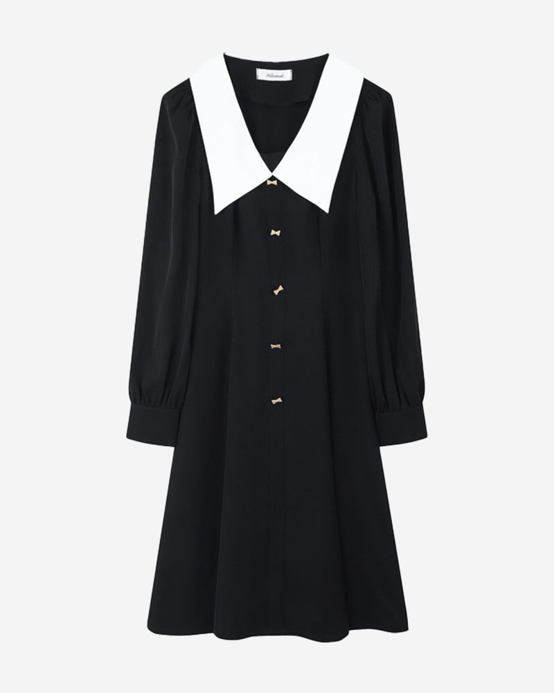 バイカラーマーメイドシルエットワンピース PRCL905732